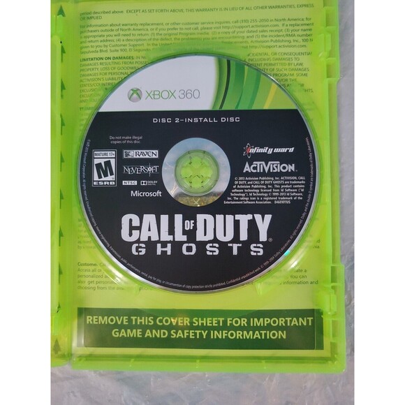 Call Of Duty: Ghosts - Xbox 360 Incomplete Disc 2 - Picture 4 of 6